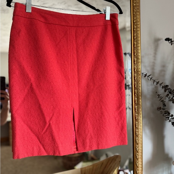 Trina Turk Red Knee-Length Pencil Skirt with Slit - Picture 1 of 5